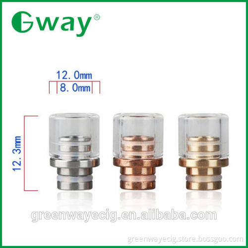 2015 Wide Bore 510 Pyrex Glass Drip Tips Glass SS 510 Drip Tips by Greenway